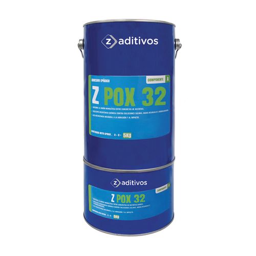 Puente de adherencia epóxico para anclajes y reparación Zpox 32 A+B 5kg