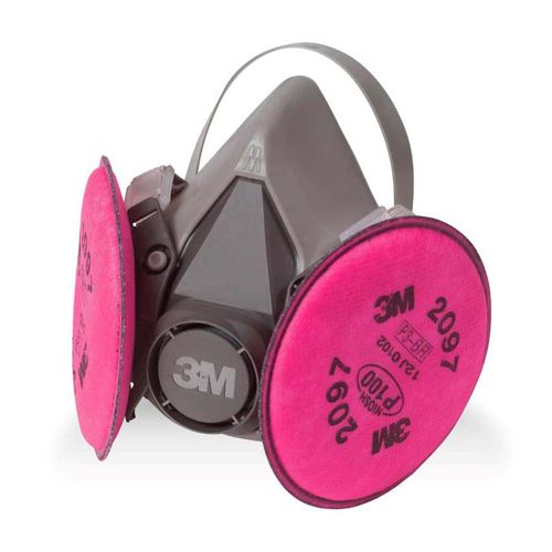 Respirador 3M polvos particulas y olores P100 6297