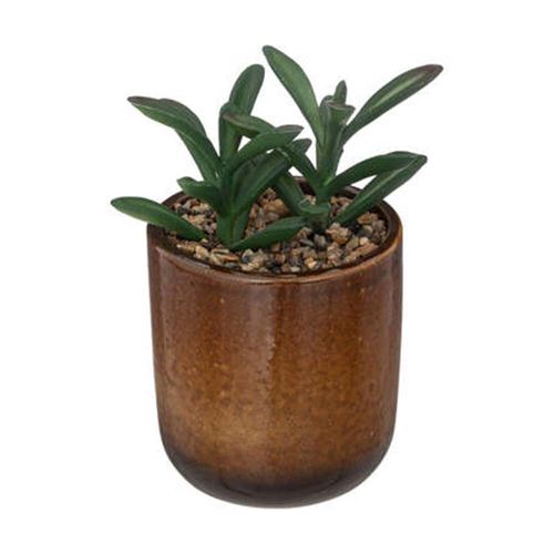 Planta artificial maceta marrón 16cm