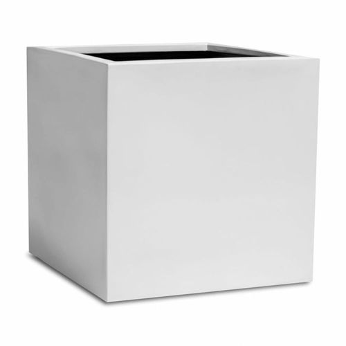 Maceta Cube Blanco 30x30cm