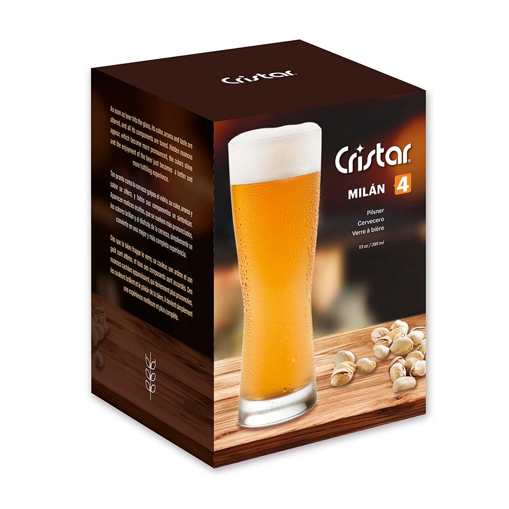 Set X 2 Vaso Cervecero Munich Cristar 437Ml - Home Sentry