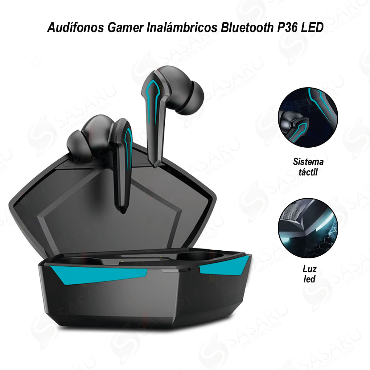 Audífonos Gamer Inalámbricos Bluetooth P36 - Shopstar