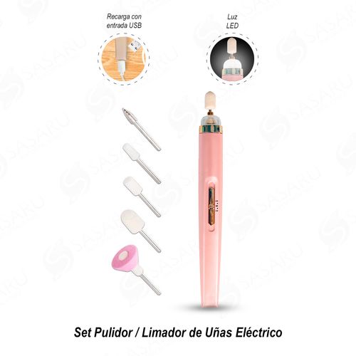 Set Pulidor / Limador de Uñas Eléctrico