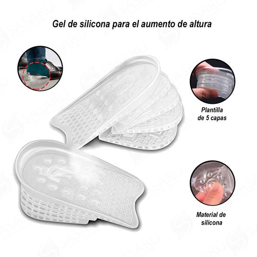 Plantillas para Estatura de Gel Transparente 5cm