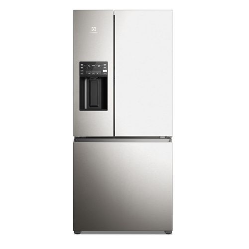 Refrigerador Electrolux Frost Free 3 Puertas Efficient con AutoSense y Dispensador de Agua y Hielo 590 L color Inox Look1 (IM8IS)