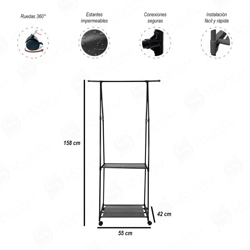 Estante-de-Exhibicion-Triangular-Multiusos-Negro