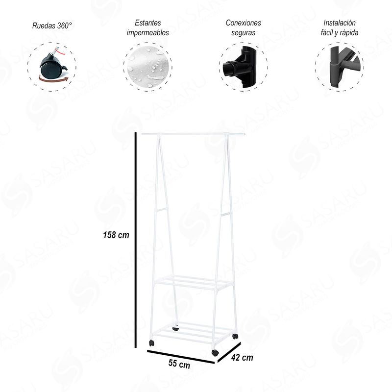 Estante-de-Exhibicion-Triangular-Multiusos-Blanco