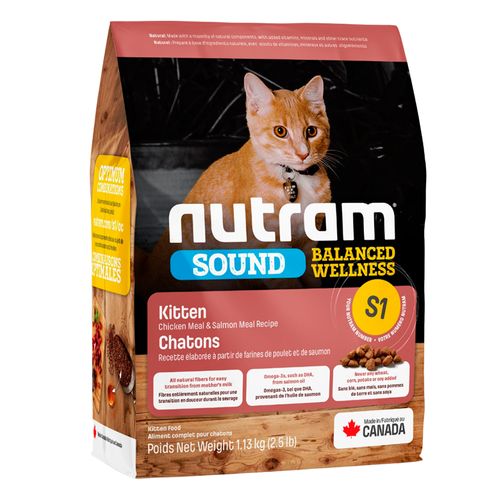 Comida Gatitos Nutram S1 Pollo y Salmón 5.4kg