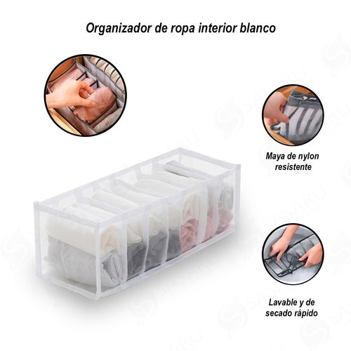 Organizador de Ropa Interior Blanco