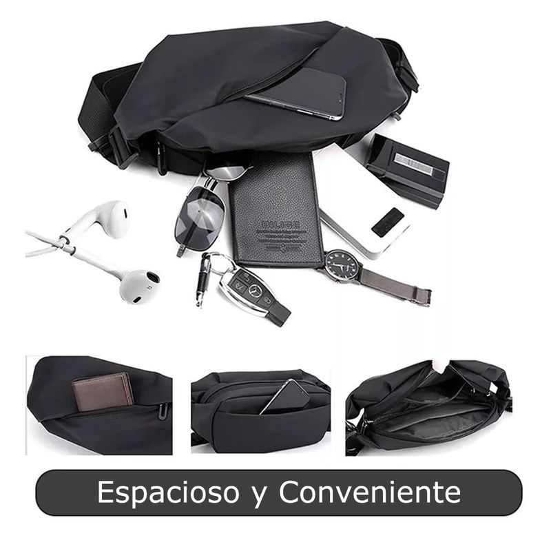 Riñonera Negra Urban  Wayfarer Ropa de Hombre y Unisex