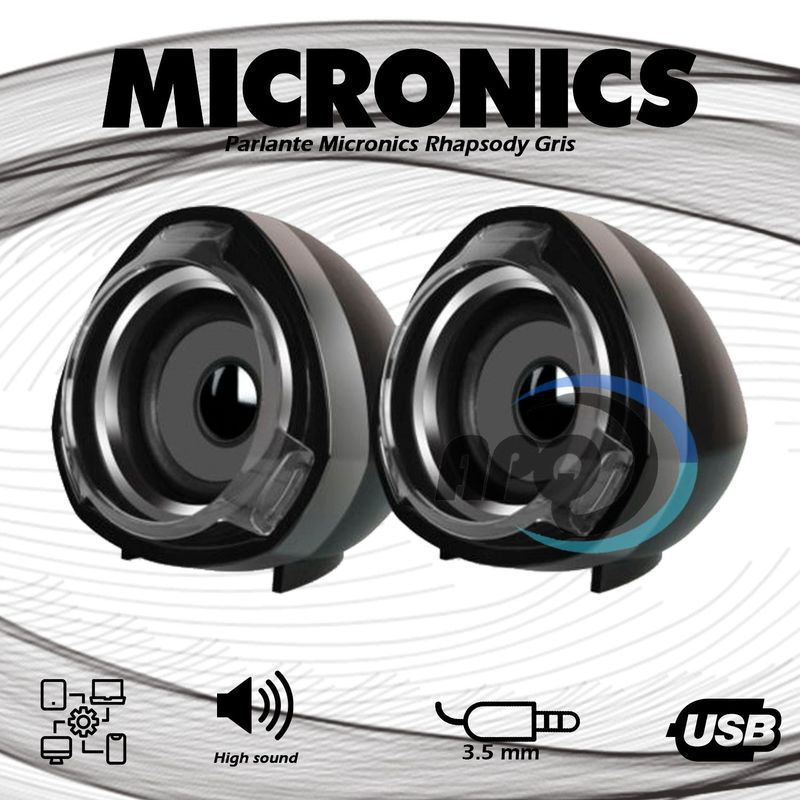 Parlante-Micronics-Rhapsody-Gris