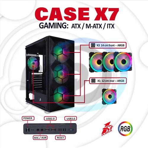Case Gamer 1STPlayer  FB-X7 Negro