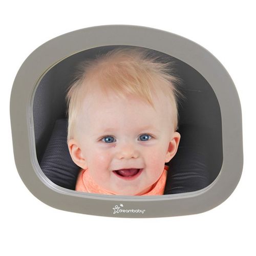 Espejo Retrovisor Ajustable Dreambaby para Asiento Posterior Gris