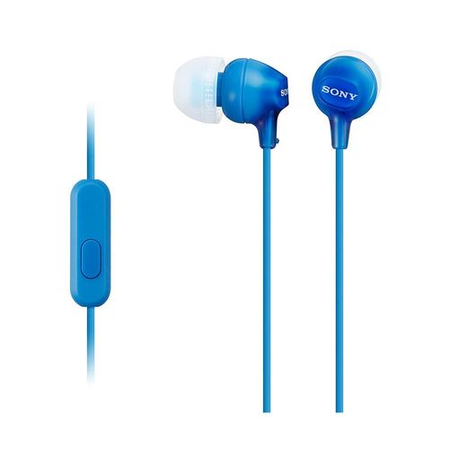 Sony Audífonos MDR-EX15AP In Ear con Micrófono Azul