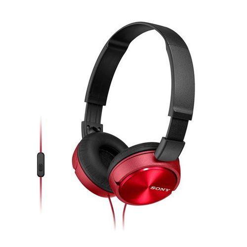 Sony Audífonos MDR-ZX310AP On Ear con Micrófono Rojo