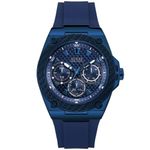 Reloj-Guess-Legacy-W1049G7-Multifuncional-Correa-de-Silicona-Azul