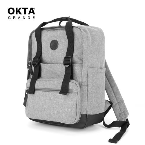 Himawari - Mochila escolar o de viaje porta Laptop - Plomo