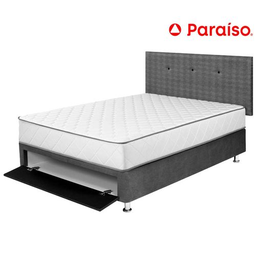 Dormitorio PARAISO Máncora 2 Plz + 2 Almohadas + Protector