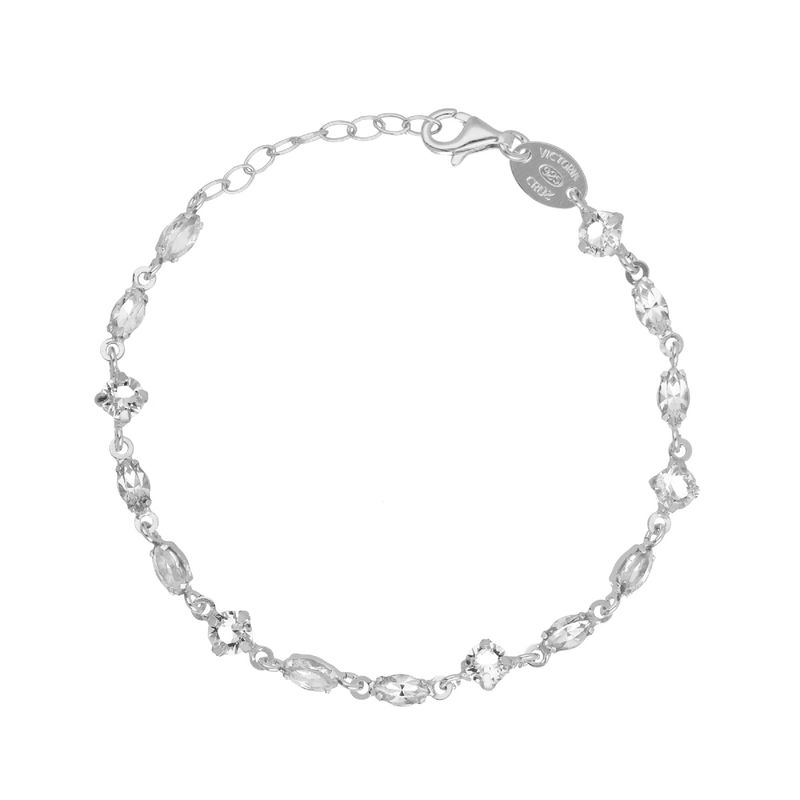 Pulsera-Victoria-Cruz-ajustable-marquesa-color-blanco-elaborada-en-plata