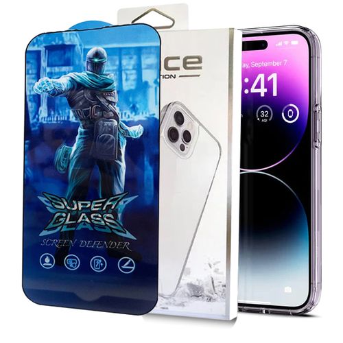 case space transparente iphone 14 pro max + mica de vidrio