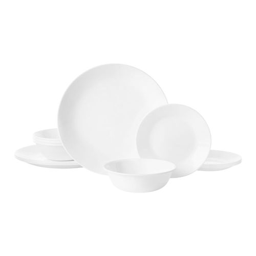 Set de Vajilla 12 Piezas Redondo Blanco