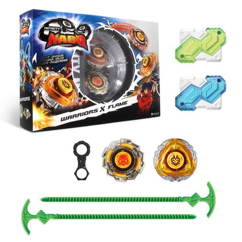 Trompos Infinity Nado Pack De 2 Warriors X Flame