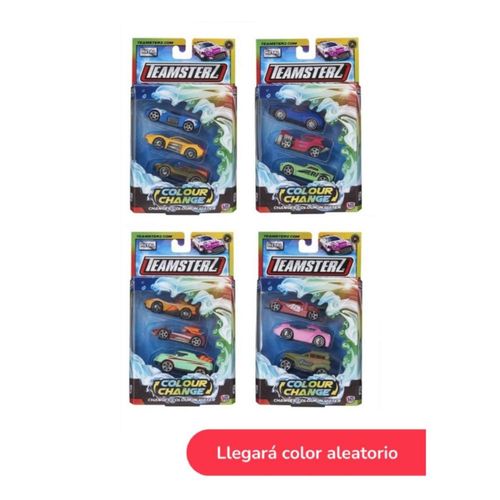 Carro Teamsterz Cambia De Color Pack X3