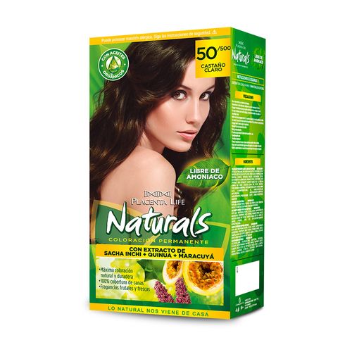 Placenta Life Naturals Coloración 50/500 Castaño Claro Kit NP