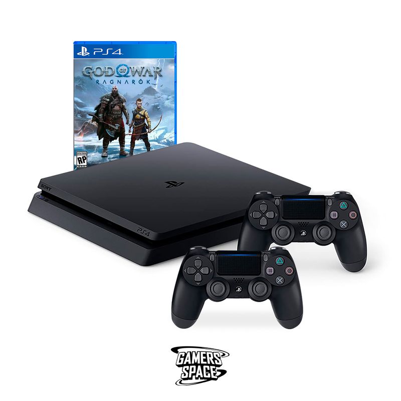 Playstation-4-Reacondicionada-PS4-SLIM-1TB-con-2-mandos---GOW5