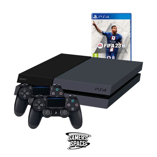 Playstation 4 Reacondicionada PS4 FAT 500GB con 2 mandos + FIFA23