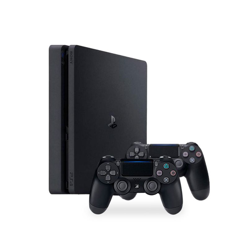 Playstation-4-Reacondicionada-PS4-SLIM-1TB-con-2-mandos---RESIDENT4