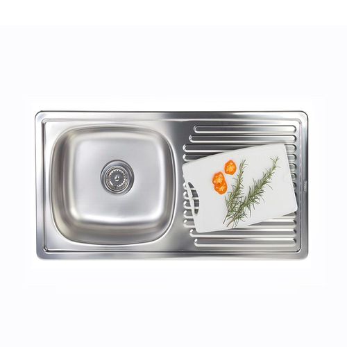 LAVADERO VALEN 1POZA S/A C/D 89.3X46 CM ORANGE