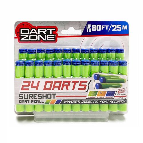 Lanzador Dart Zone Pack De Dardos X 24 Unidades