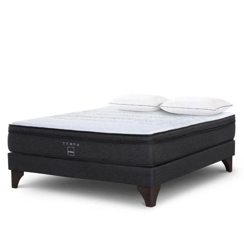 Cama Europea Tempo 2 Plazas + 2 Almohadas Memory Max