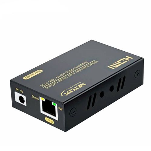 Extensión Extender Hdmi x Rj45 Utp Cat 5/6/7 Hasta 30 Metros NETCOM