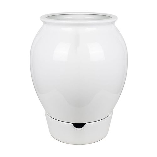 Macetero de Loza Circular Toscana Integral 55x44.5cm Blanco