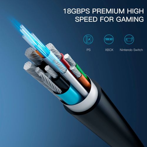 Cable Hdmi 2.0 Premium Fibra óptica 30 Metros HDCP 2.2 HDR ARC 3D