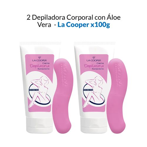 2 Depiladora Corporal con Áloe Vera - La Cooper 100gr