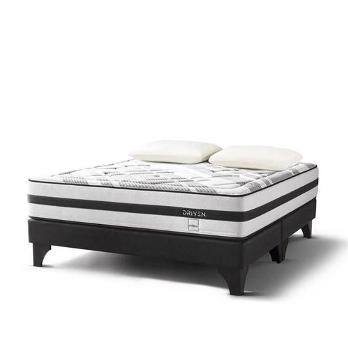 Cama Europea Driven Queen + 2 Almohadas Memory Max