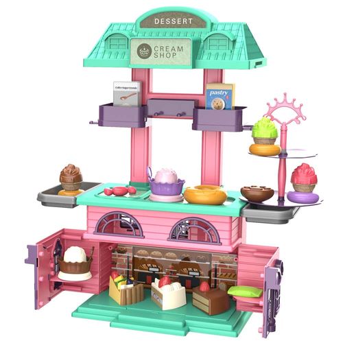 Play House KIDS'N PLAY 2 en 1 Tienda de Postres 33 Pcs