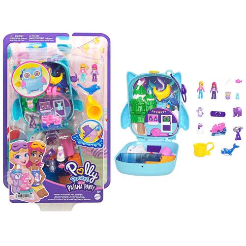 Set de Juego POLLY POCKET Compacto Pijamada de Búho