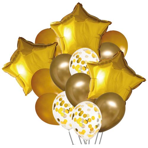 Globos OLEGO Bouquette Oro 14un