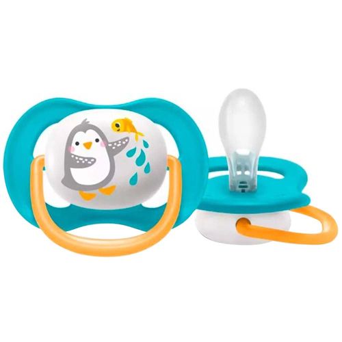 Chupón AVENT Ultra Air Pingüino Turquesa 6 a 18 Meses