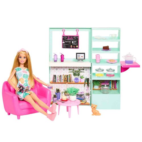 Set de Juego BARBIE Fashion & Beauty Tienda de Té 21pcs