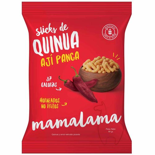 Sticks de Quinua y Ají Panca MAMALAMA Bolsa 80g