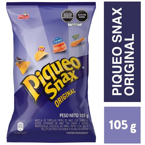 Snacks de Papa Maíz y Trigo PIQUEO SNAX Bolsa 105g