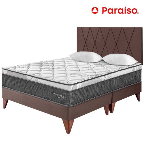 Dormitorio PARAISO Euro Pocket Star King + Cabecera Loft Chocolate