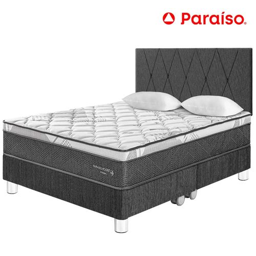 Dormitorio PARAISO Pocket Star King + Cabecera Loft Charcoal