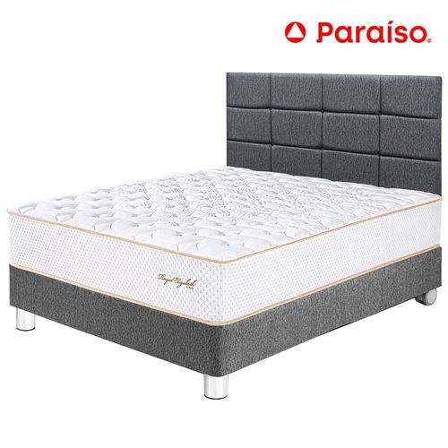 Dormitorio PARAISO Royal Elizabeth 2 Plazas + Cabecera Blocks Gris