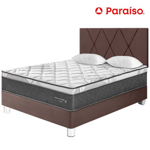 Dormitorio PARAISO Pocket Star 2 Plazas + Cabecera Loft Chocolate